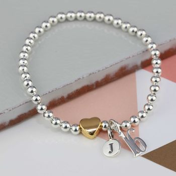 Personalised Milly Gold Plated Heart Bracelet, 3 of 7