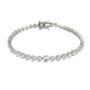 Gradual Size Gemstone Sterling Silver Tennis Bracelet, thumbnail 2 of 6