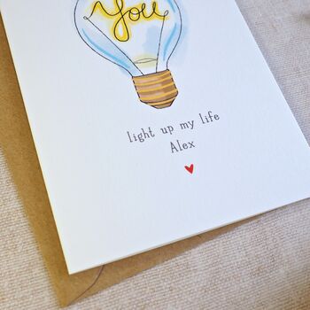 'You Light Up My Life' Love Card, 2 of 5