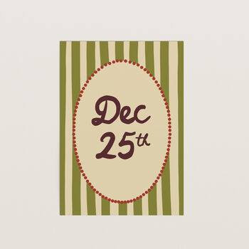Dec 25th Christmas Wall Art, 7 of 9