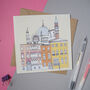 Venice Skyline Greetings Card, thumbnail 1 of 2