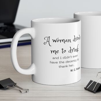 A Woman Drove Me To Drink Coffee Mug, 2 of 2