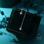 Asymmetric Sterling Silver Starburst Drop Stud Earrings, thumbnail 1 of 12