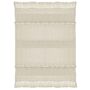 Offwhite Fringe Throw, thumbnail 2 of 5