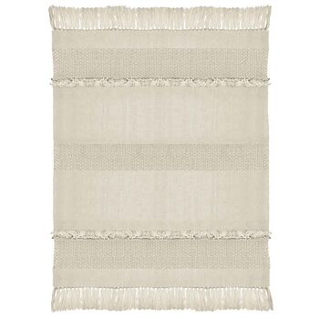 Offwhite Fringe Throw, 2 of 5