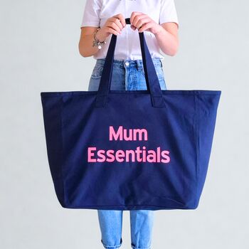 Personalised Zip Tote Bag For Mum Essentials, 9 of 9