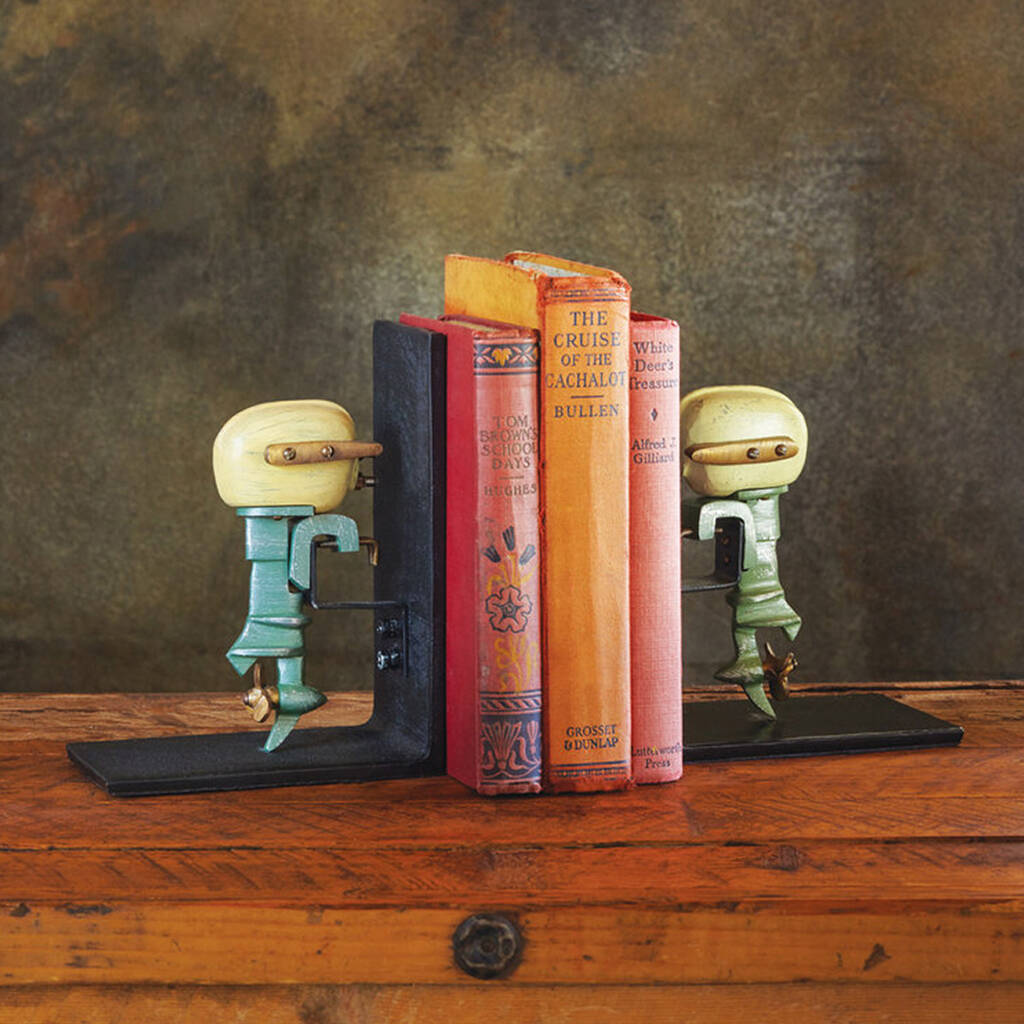 Outboard Motor Bookends, 1 of 3