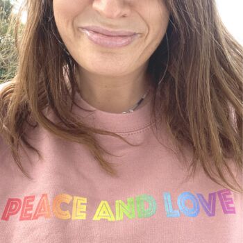 Peace And Love Sweatshirt, 2 of 2