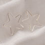 Small Star Sterling Silver Sleeper Earrings, thumbnail 7 of 12