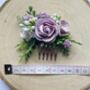 Lilac And White Flower Hair Comb, thumbnail 4 of 6