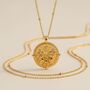 Gemini Zodiac Necklace 18k Gold Plated Gift, thumbnail 1 of 7