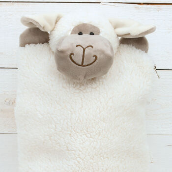 Sheep Plush Hot Water Bottle Cover, Nb, 3 of 6
