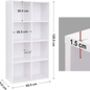 Bookcase Floor Standing Storage Unit Wooden Bookshelf, thumbnail 10 of 12