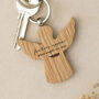 Angel Oak Keyring | 'Feathers Appear When Angels Are Near' | Keys, thumbnail 1 of 2