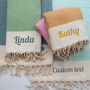 Personalised Cotton Throw, Sustainable Gift, thumbnail 12 of 12