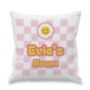 Personalised Daisy Checked Cushion, thumbnail 3 of 4
