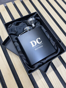 Personalised Wedding Party Hip Flask, 5 of 12