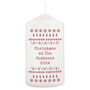 Personalised Christmas Fair Isle Pillar Candle, thumbnail 5 of 5