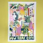 A2 New York City Silk Screen Print 2nd Edition, thumbnail 3 of 6