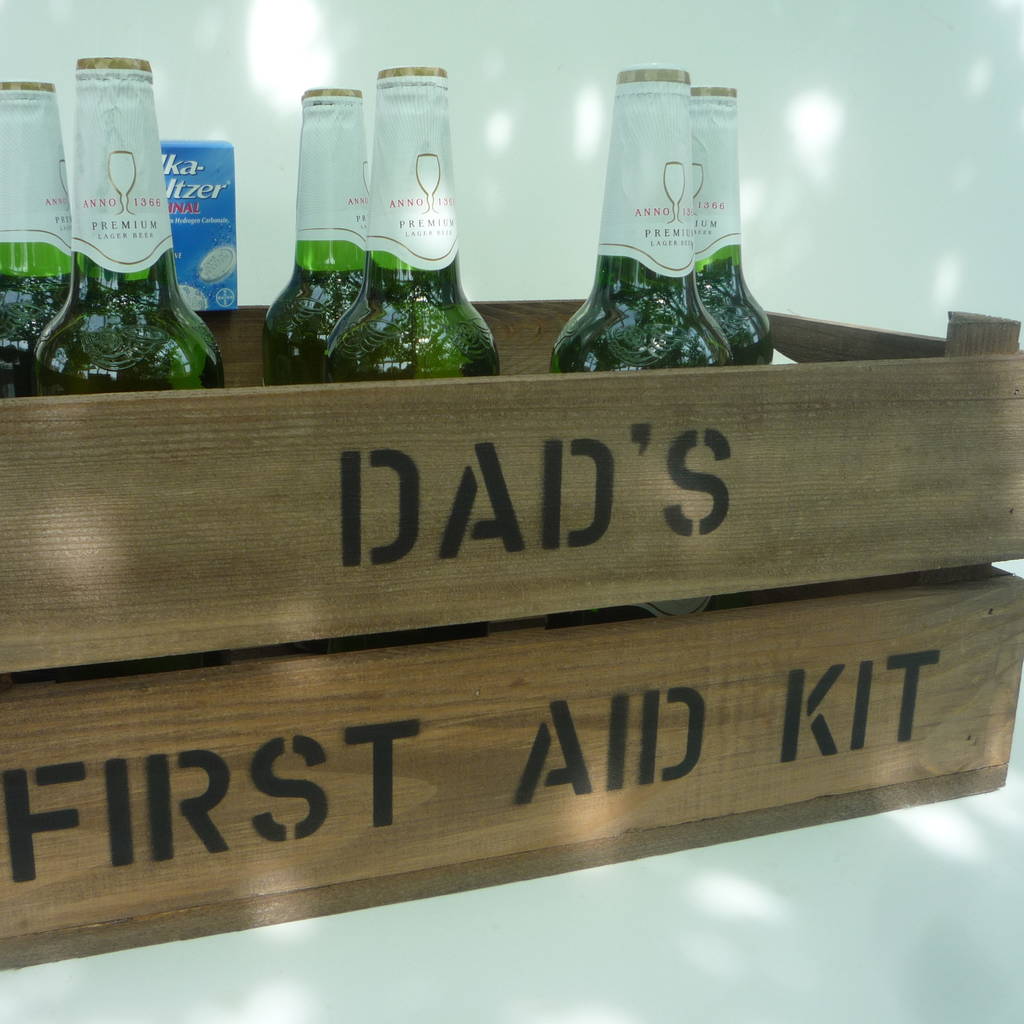 personalised half bushel box by vintage crates