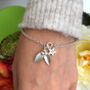 Sterling Silver Holly Charm Bracelet, thumbnail 8 of 11