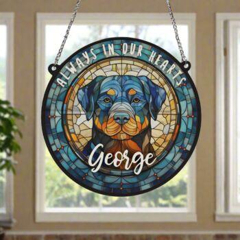 Rottweiler Memorial Suncatcher, 6 of 6