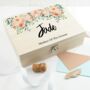 Personalised Floral Wedding Keepsake Box, thumbnail 3 of 3