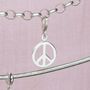 Sterling Silver Peace Charm, thumbnail 3 of 7