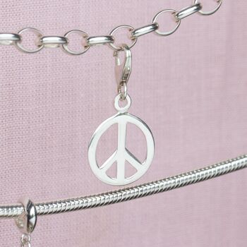 Sterling Silver Peace Charm, 3 of 7