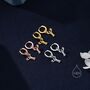 Lobster Huggie Hoop Earrings In Sterling Silver, thumbnail 6 of 11