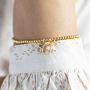 50th Birthday Beaded Pearl Charm Bracelet, thumbnail 6 of 10