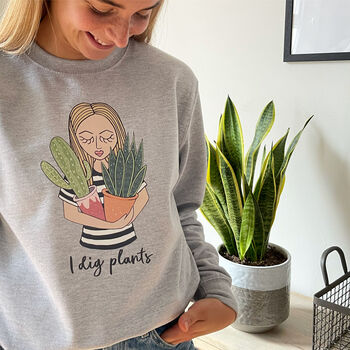Personalised Plant Mum Sweatshirt, 2 of 6
