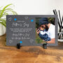 Personalised First Father's Day Photo Slate With Stand 25 X 15cm, thumbnail 1 of 5