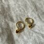 Sophie 18ct Gold Plate Heart Huggies, thumbnail 2 of 3