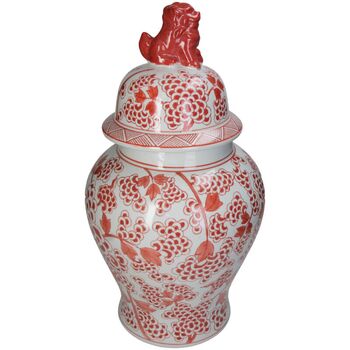 Chinoiserie Ginger Jar Pot And Vase Boxtel Red Porcelain, 6 of 8