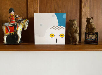 Handmade Pop Up Snowy Owl Greetings Card, 4 of 5