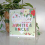 Celebration Christmas Auntie And Uncle Card, thumbnail 2 of 2