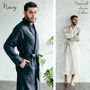 Men’s Linen Dressing Gown | Spa Robe, thumbnail 9 of 12