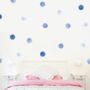 Polka Dots Blue Baby's Nursery Wall Decor, thumbnail 11 of 12