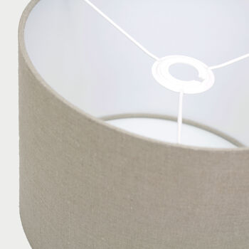 Linen Oatmeal Lampshade, 6 of 9