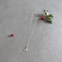 Christmas Holly Sterling Silver Necklace, thumbnail 4 of 10