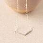 Classic Stylish Chevron Necklace, thumbnail 4 of 5