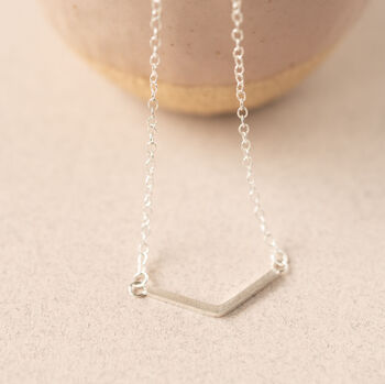 Classic Stylish Chevron Necklace, 4 of 5