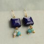 Lapis Lazuli Blue Charm Earrings, thumbnail 6 of 6