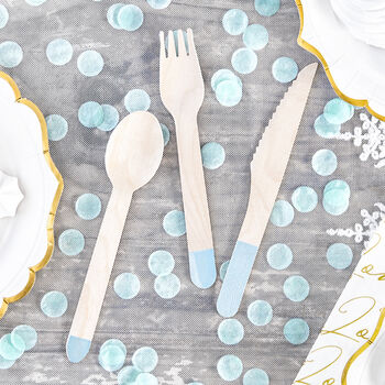 Pastel Tipped Wooden Cutlery, 4 of 10