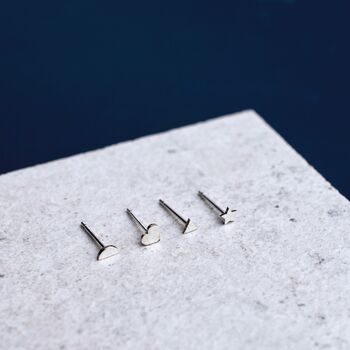 Sterling Silver Geometric Studs Multipack, 4 of 7