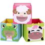 Set Of Three Storage Boxes Toy Organisers Bins Cubes, thumbnail 6 of 8