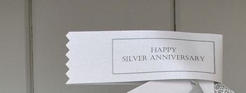25th Silver Anniversary Galleon Sail Boat Card, 5 of 7
