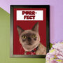 Cute Art Print Gift For Cat Lovers Purrfect, thumbnail 2 of 4