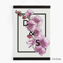 Personalised Couples Initials Floral Botanical Print, thumbnail 10 of 12